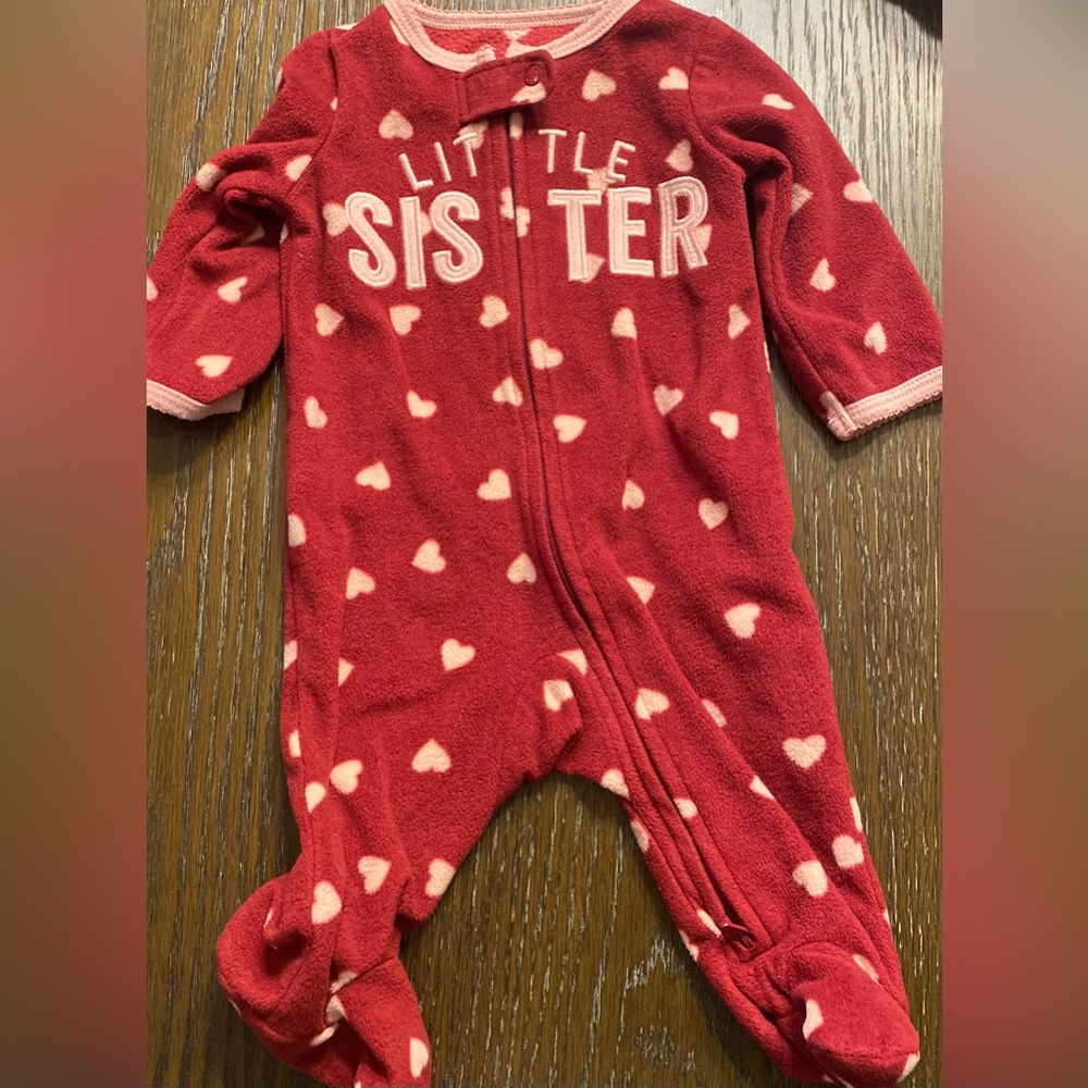 Little sister fleece sleeper